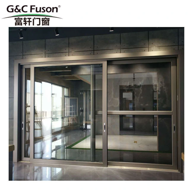 Aluminium Profile Secret Sliding Door, Exterior Door with Shutter/Mosquito Net Panel Door