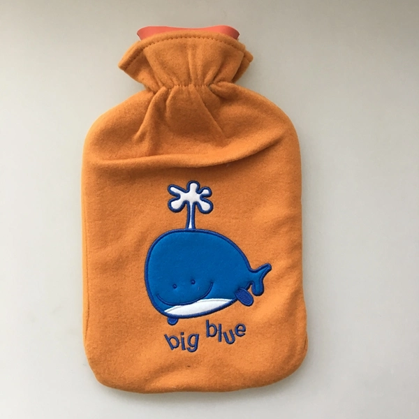 Big Blue Whale Fleece Cover for 2L Hot Water Bottle