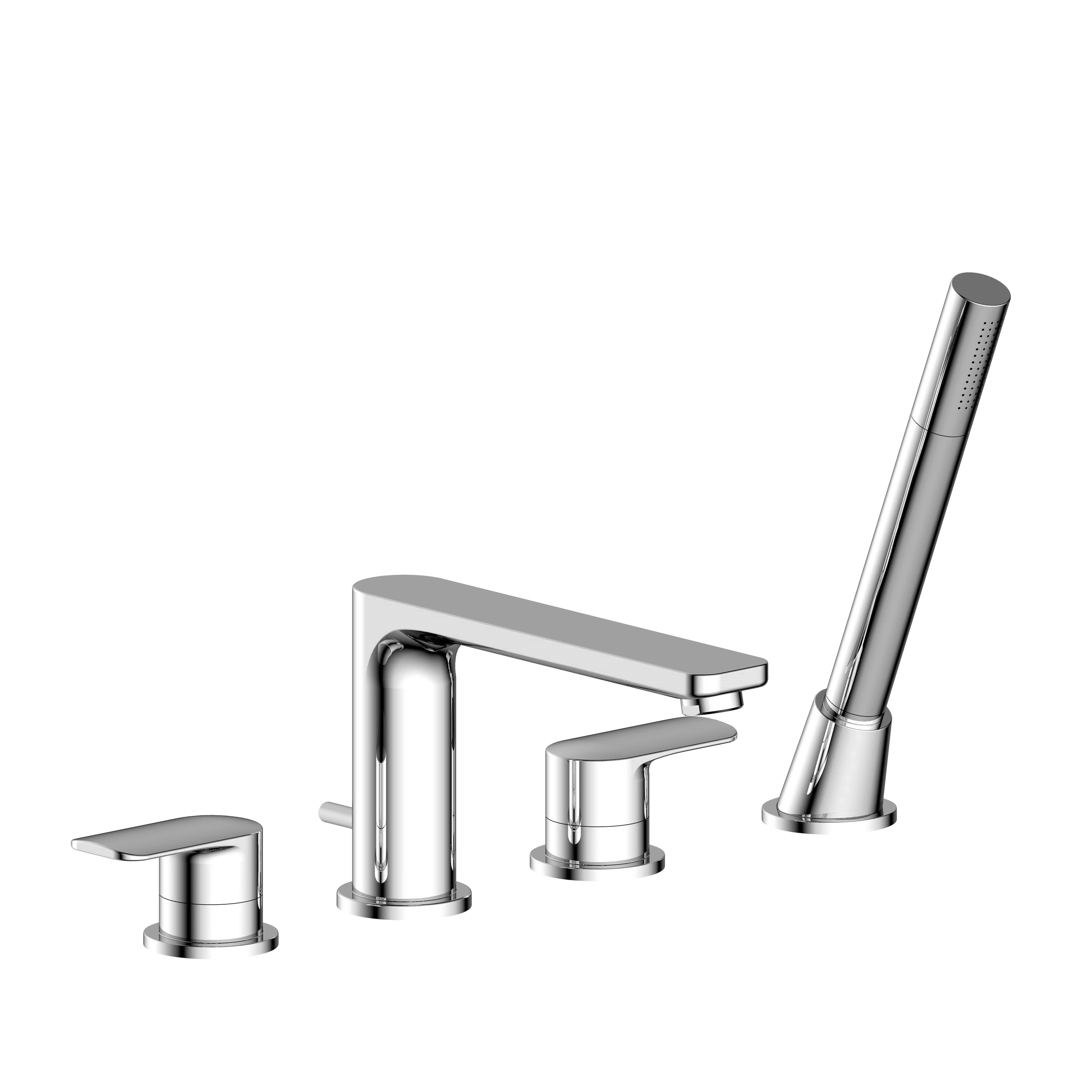 Cupc Chrome Plated Design Brass Bathtub Mixer Bathroom Faucet with Shower