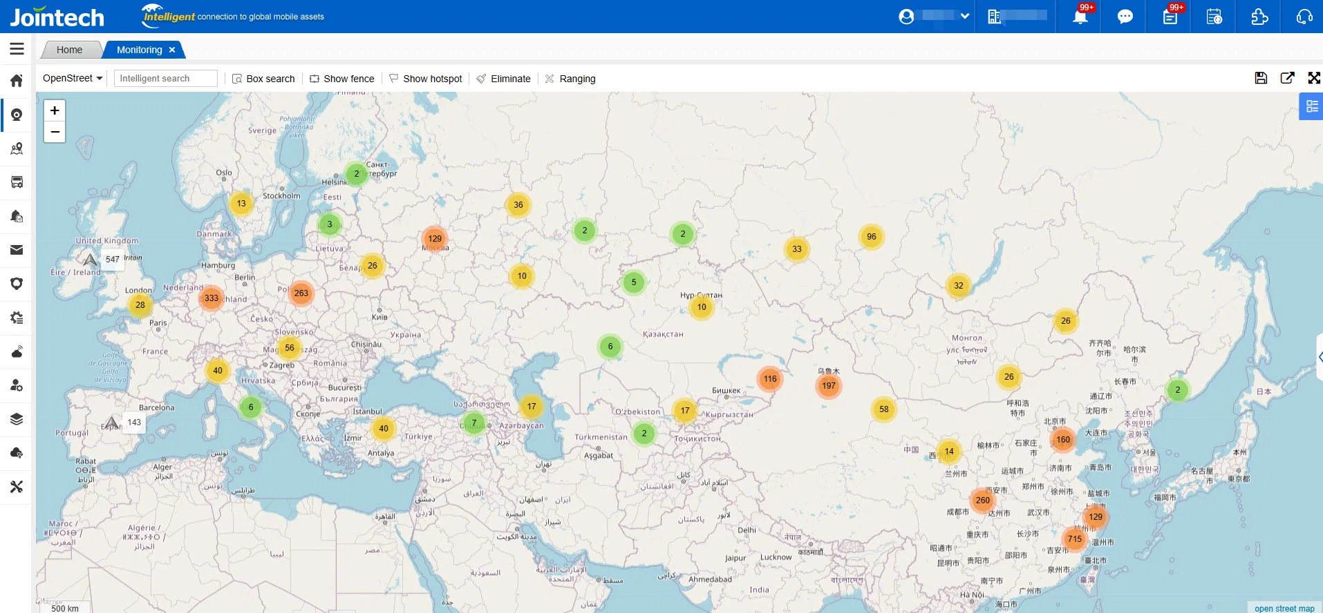 Jointech GPS Echtzeit-Tracking-Plattform Logistik Sicherheit Track Cargo Software