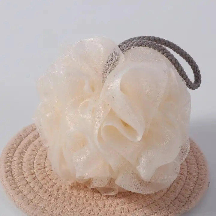 Factory Sales Price Eco-Friendly 4 Color Loofah Sponge Bath Ball