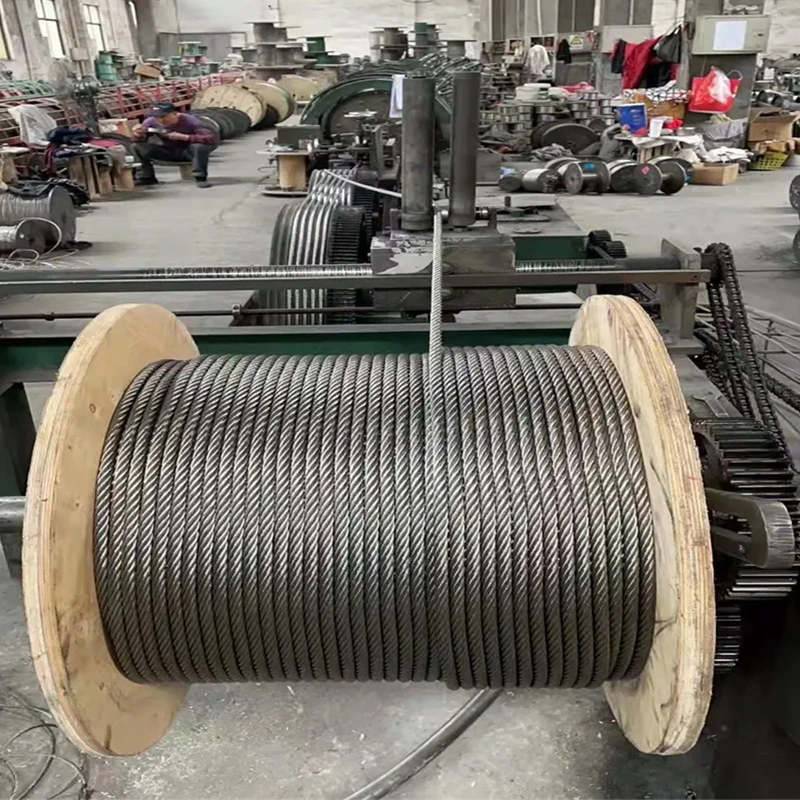 Best Price Electric Galvanized Steel Wire Rope 6X24+7FC Coil Packing Fiber Core