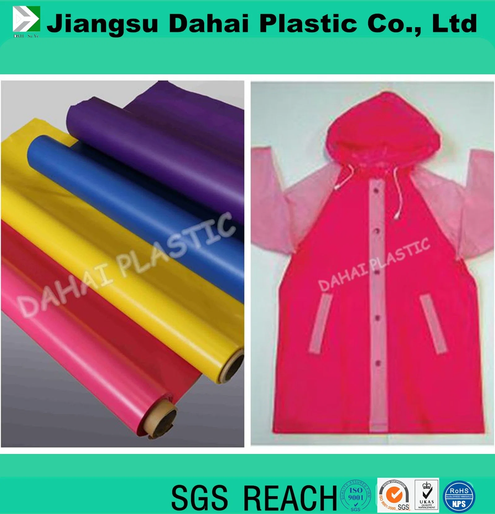 Pink Color PVC Film for Bags Raincoat Inflatable Toys Water-Bed