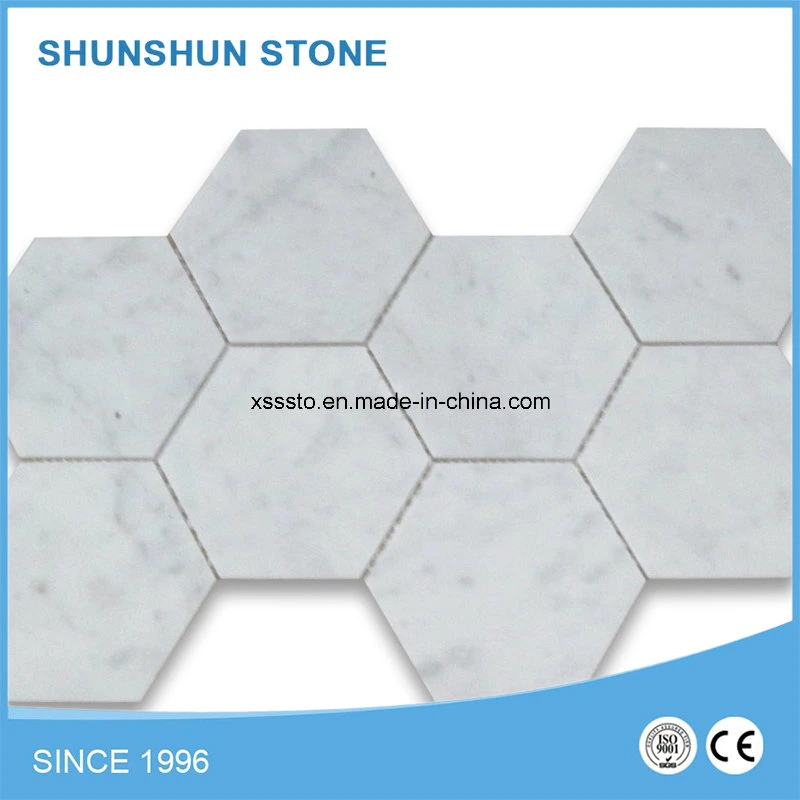 Small Round White Marble Mosaic for Decoration