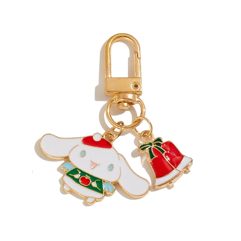 Christmas Bell Keychain Pendant Cartoon Melody Kt Cat Accessories Key Ring