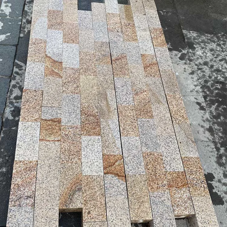 Fabrik direkt niedriger Preis Flamed Finish Gelb Rusty Granit G682 Pflasterstein für Patio Fertiger