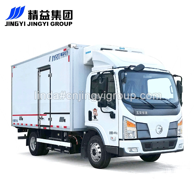 3 toneladas Freezer eléctrico pequeño entrega camión de furgoneta refrigerada