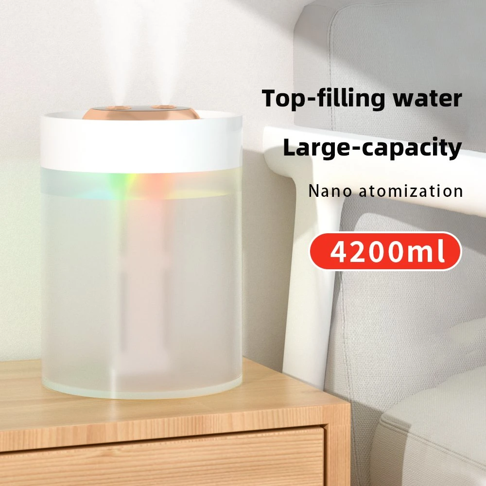 Venta caliente hogar 4.2L humidificador ultrasónico Acondicionador de aire adecuado para el dormitorio, cocina y comedor