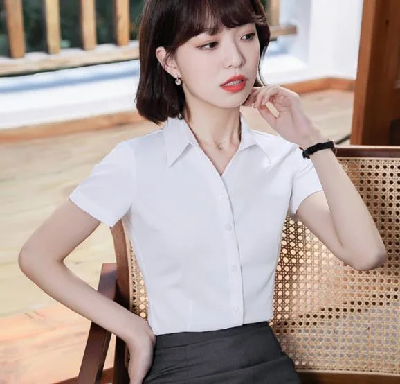 Low Price Wholesale/Supplier Women&prime; S Slim Fitting Shirt Multi-Color Can Choice Made in China Aoshi Garments