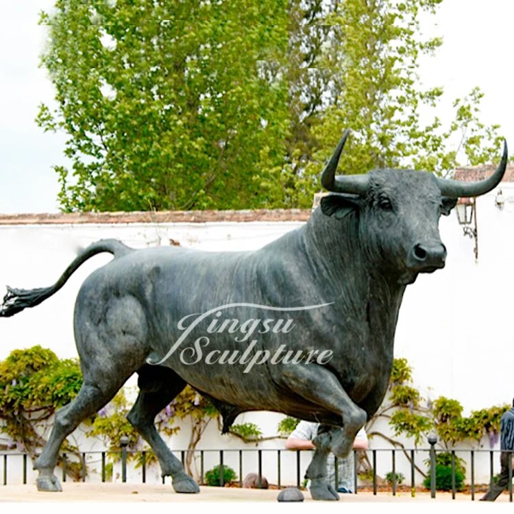 Polishing Quality Garden Outdoor Large Size Bronze Big Bull Statue