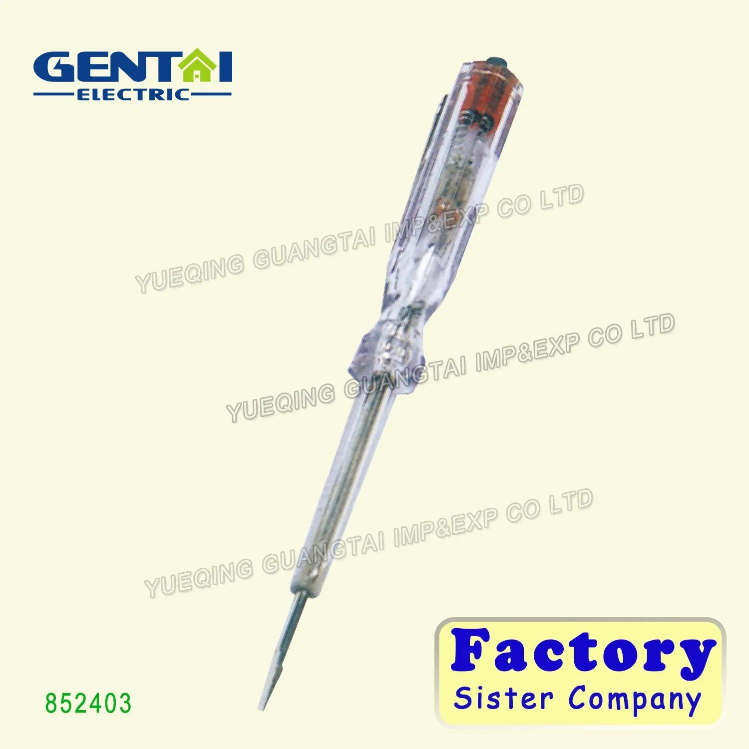 China Manufacture Long Life Voltage Electric Pen Screwdriver Tester (853001)