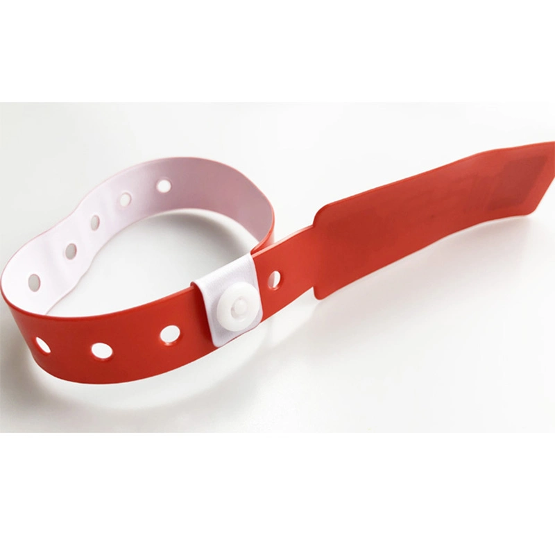 13.56MHz RFID Disposable Bracelet PVC Wristband for Hospital