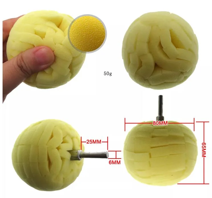 Foam Sponge Ball Polishing Pad for Car Wheel