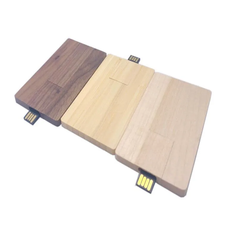 Customized Wooden Card USB Flash Drive 2.0, Business Card for Corporate