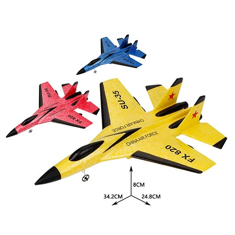 Hot Sale Su35 RC Plane Remote Control Jet Fighter Plane 2CH Flying Foam Plane Distance About 120m RC Toy