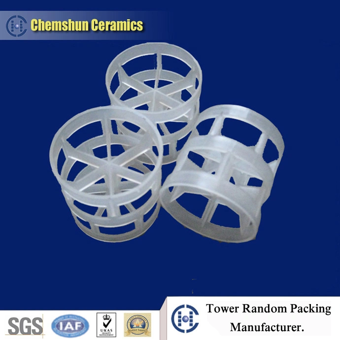 Anillo de plástico para Pall (PP, PE, PVC, CPVC, PVDF, RPP) como Embalaje de Torre para los Servicios de absorción de Barridos y Despejados