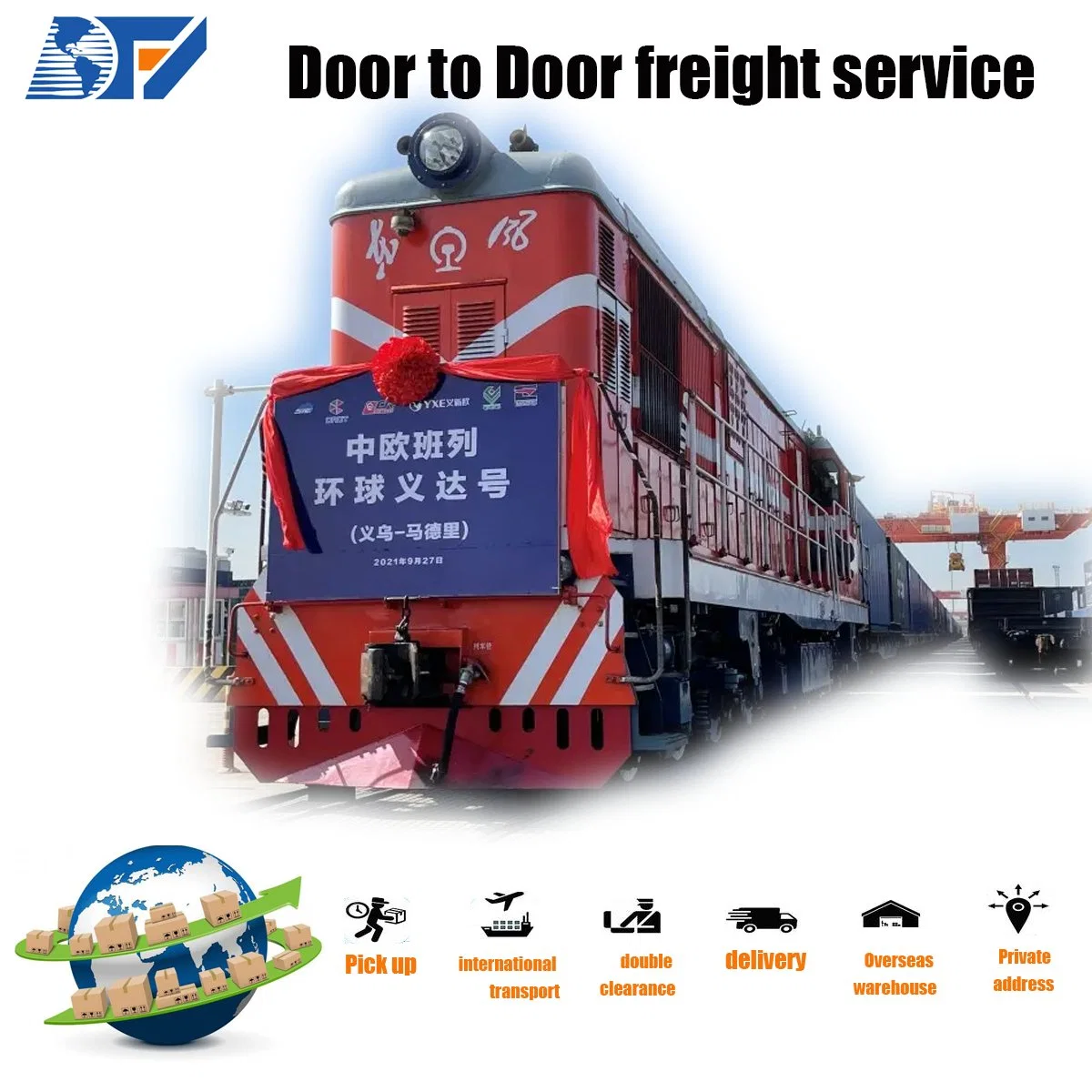 Fba Train Railway Shipping DDP Railway Shipping to Germany Italy Fba From China Chongqing Chengdu Shenzhen