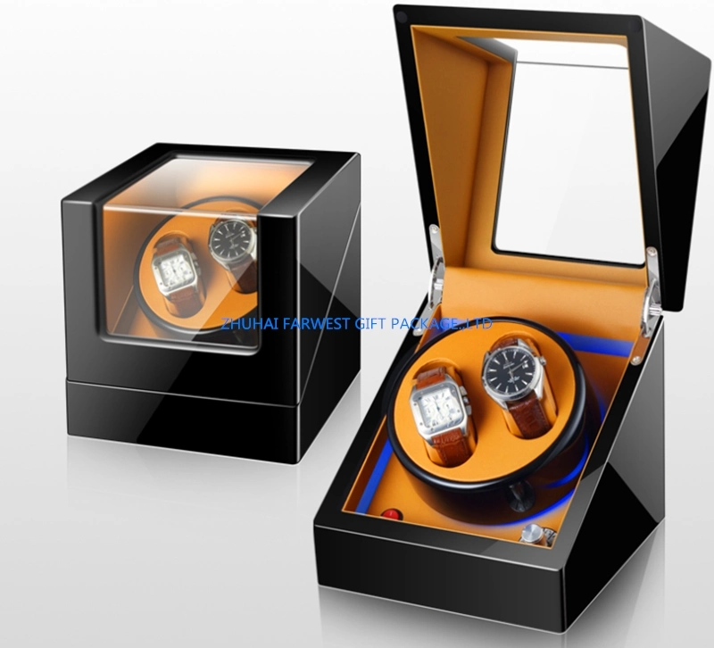 Luxury Wood Watch Box with Motor Inside Latest Fashion Design Customized Zhuhai Printed OEM in Factory Price China Supplier