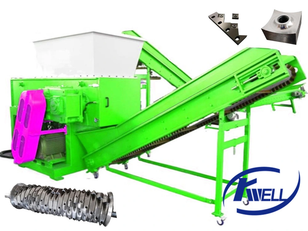 CE Industrial Single Shaft Shredder for Waste Scrap Metal Wood Pallet Plastic/PP/PE/HDPE/LDPE/PVC/PPR Pipe PC PMMA Sheet