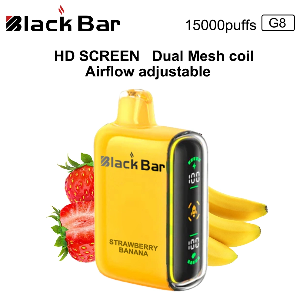 Factory OEM/ODM Black Bar with 15000 Puffs Disposable/Chargeable Vapes