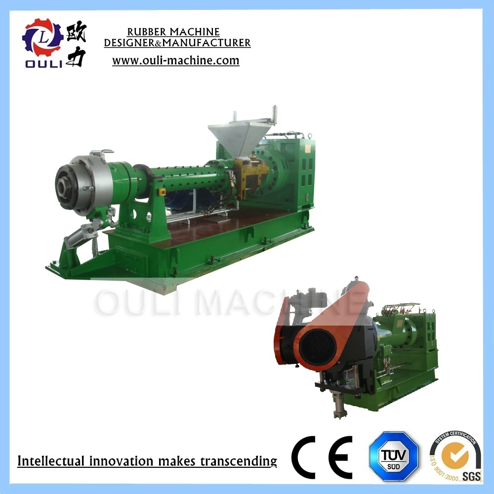 Hot Feed Rubber Extruder for Shaping Extrusion of Rubber Products