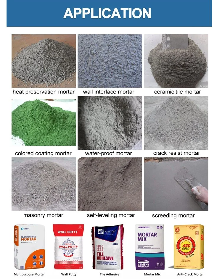 Putty Tile Adhesive Stucco Lime Sand and Cement Ready Made Gypsum Plaster Pre Dry Mix Mortar Production Line