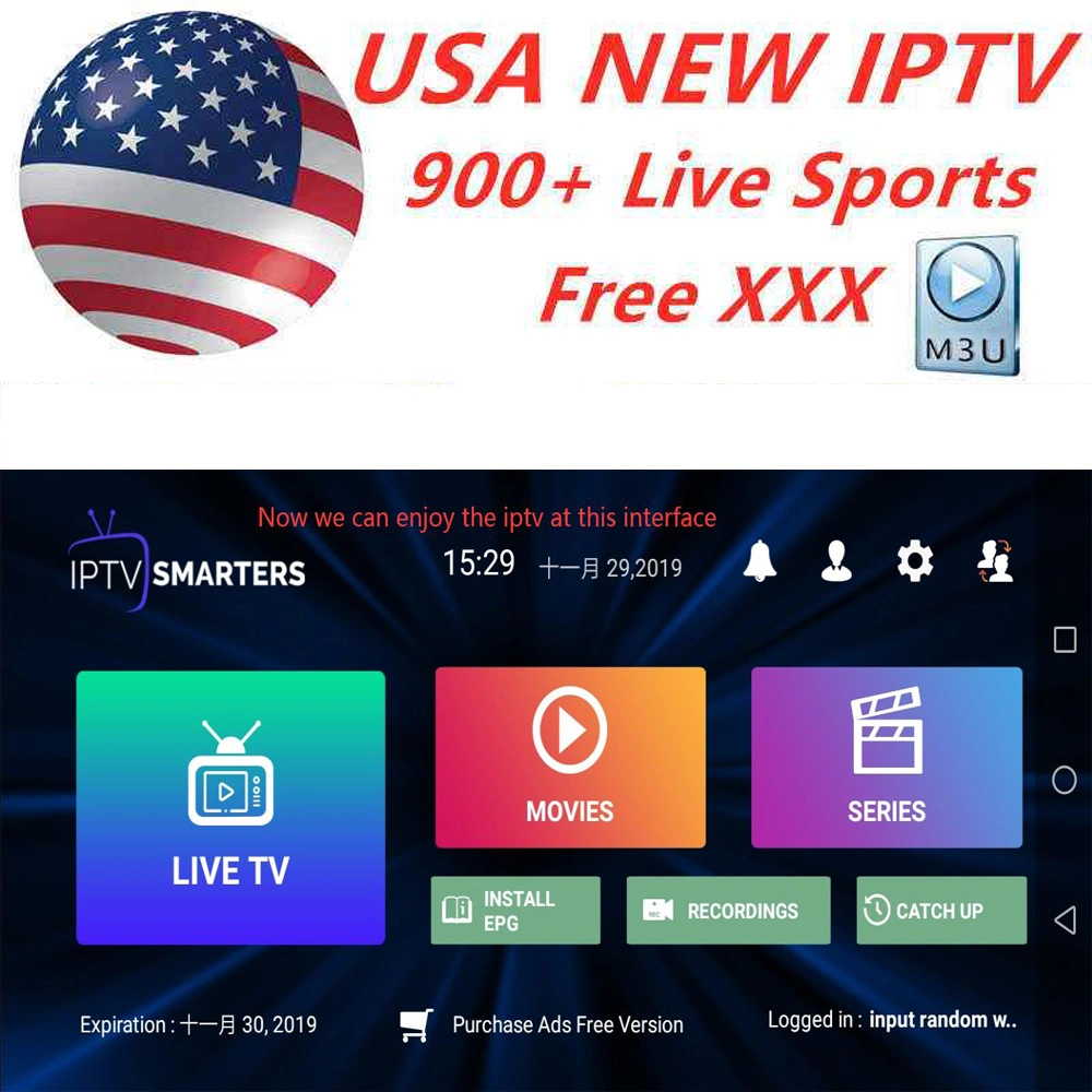 Abonnement IPTV mondiale de l'Europe, USA Allemagne France Portugal Israël Italie 4canaux K revendeur d'essai gratuit de bord