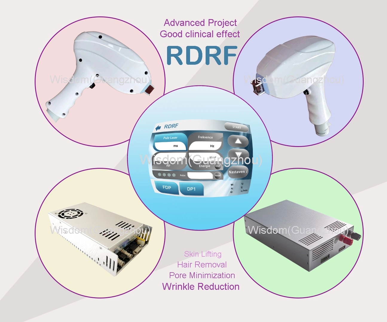 Europe Diode+RF Combined Diode Laser Hair Removal RF Skin Care with Focused Laser