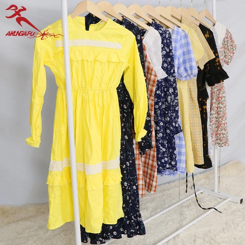 Online Store Women's Clothing Used Dresses Stock Apparel Ladies Dress Bales