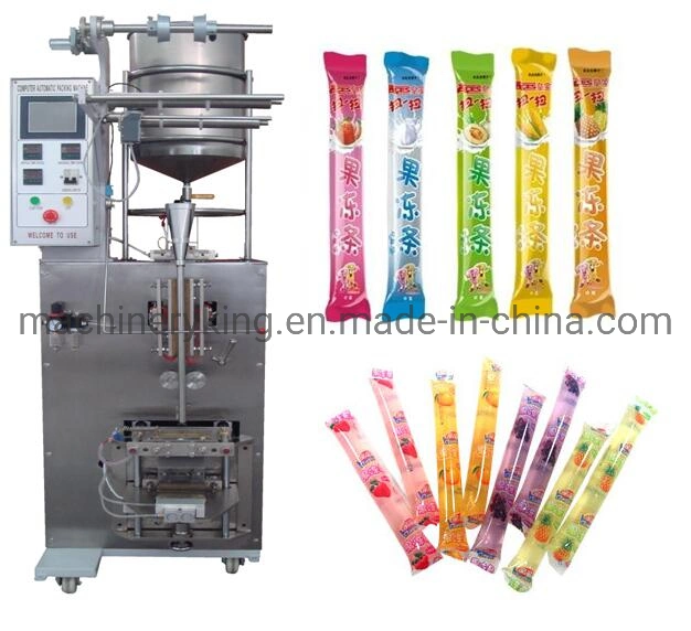 Automatic 5-100ml Liquid Jelly Ice Lolly Honey Milk Juice Stick Bag Packing Machine