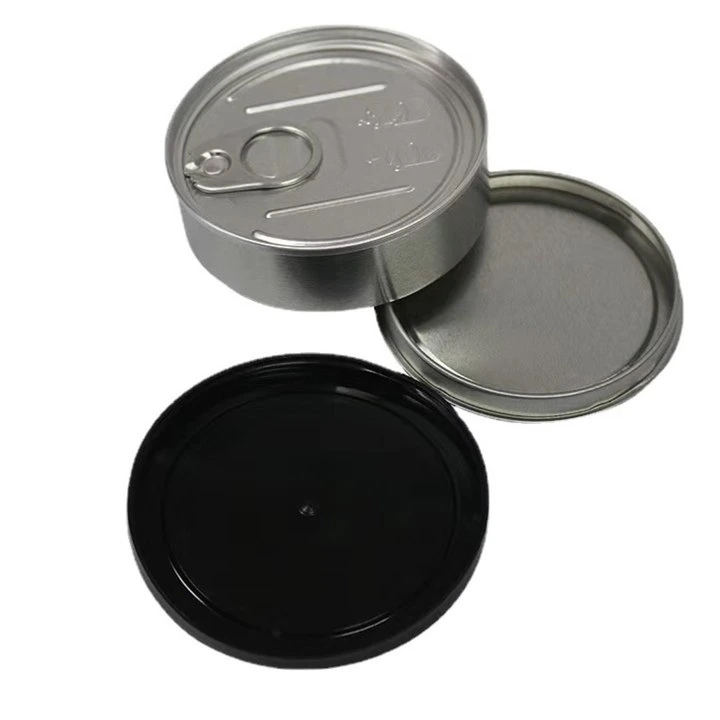 Wholesale Metal Tin Box Round Tin Can with Pull Ring