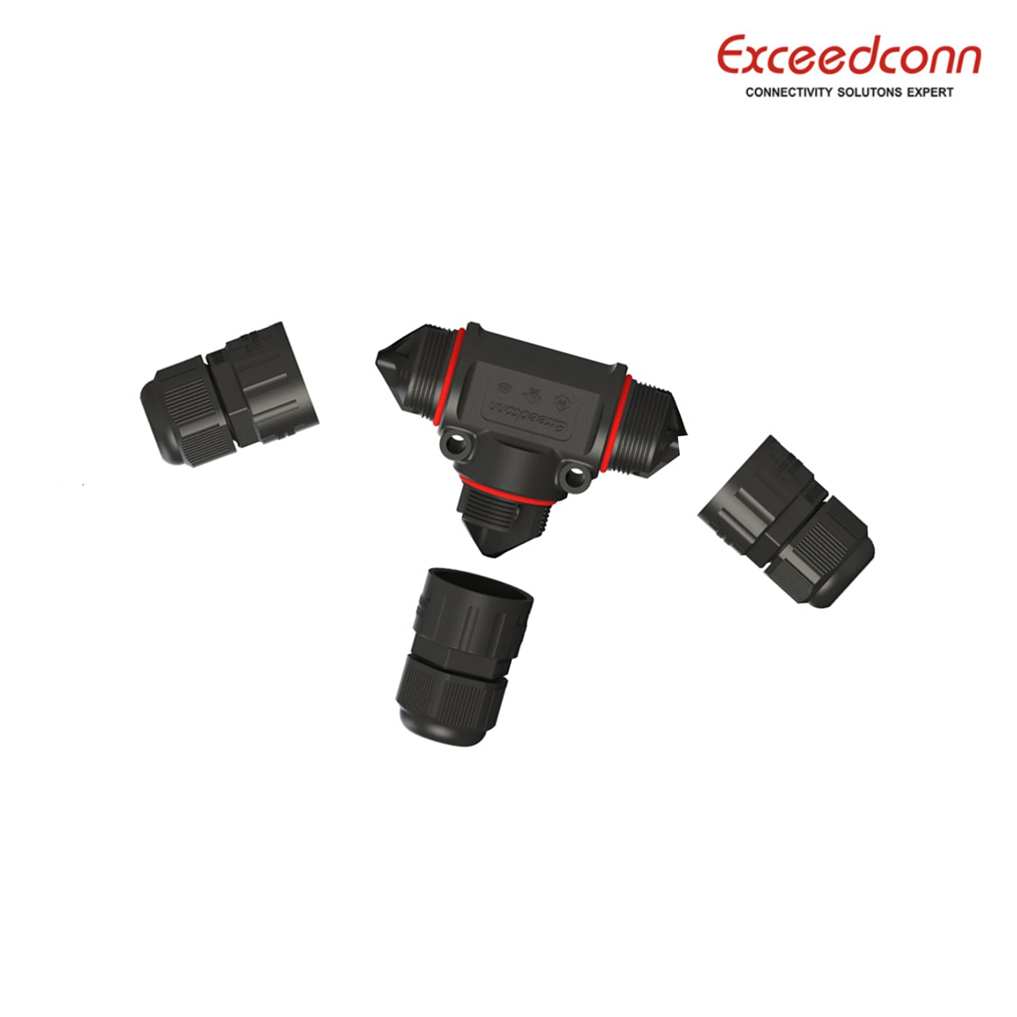 Wholesale/Supplier IP68 T Ways 3 Poles Wire Distributor Waterproof Coaxial Adapter Connector