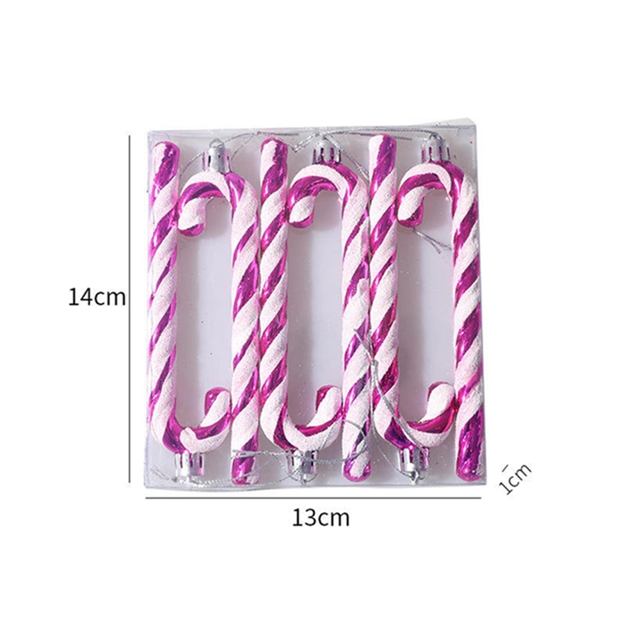 2023 Wholesale/Supplier New Christmas Decoration Plastic Crutches Holiday Gifts Home Decoration