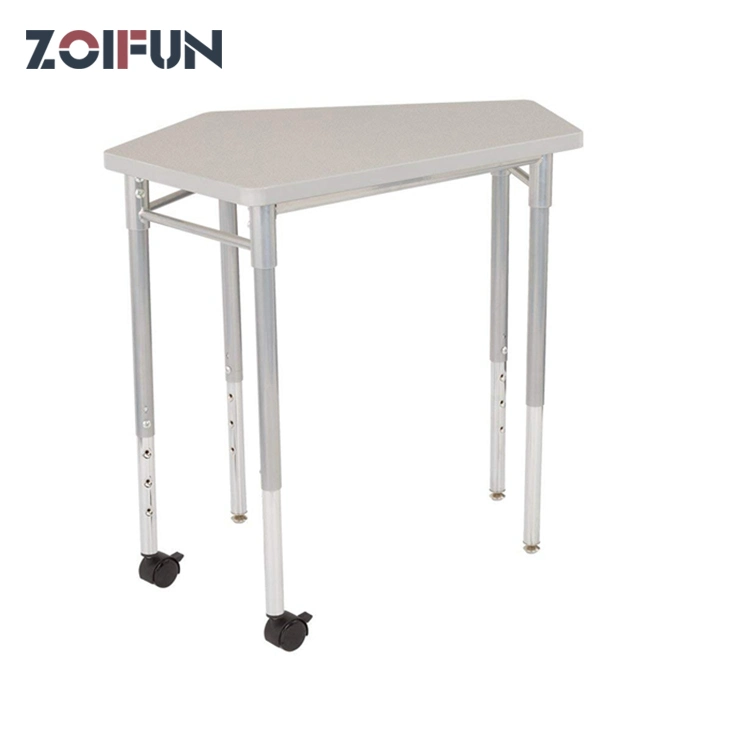 School Student Study Furniture Sets Removable Portable Mobile Wood Iron Study School Desks Equipment