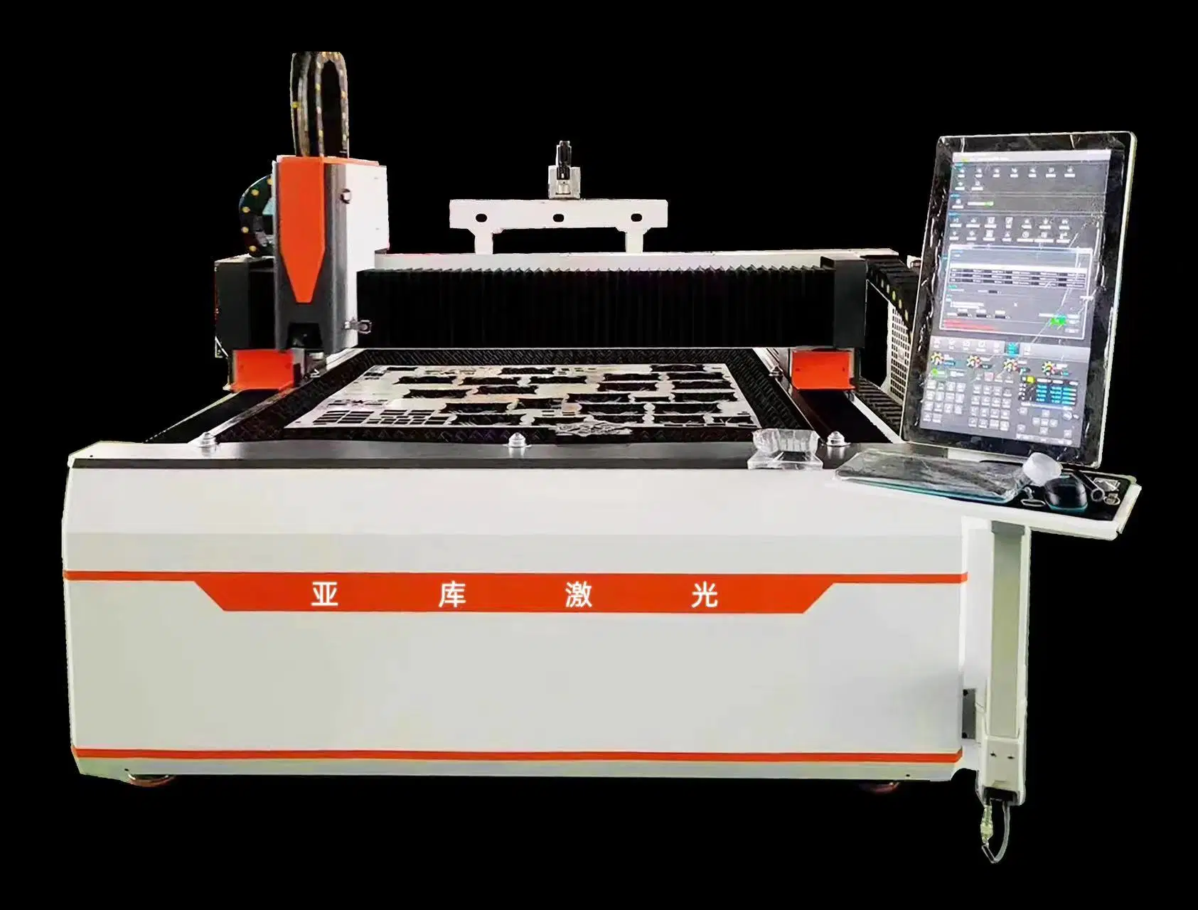 1000W-30000W Power, Workbench Size peut être personnalisé automatisation machine de découpe laser haute vitesse pour acier inoxydable, acier au carbone, tôle galvanisée, etc