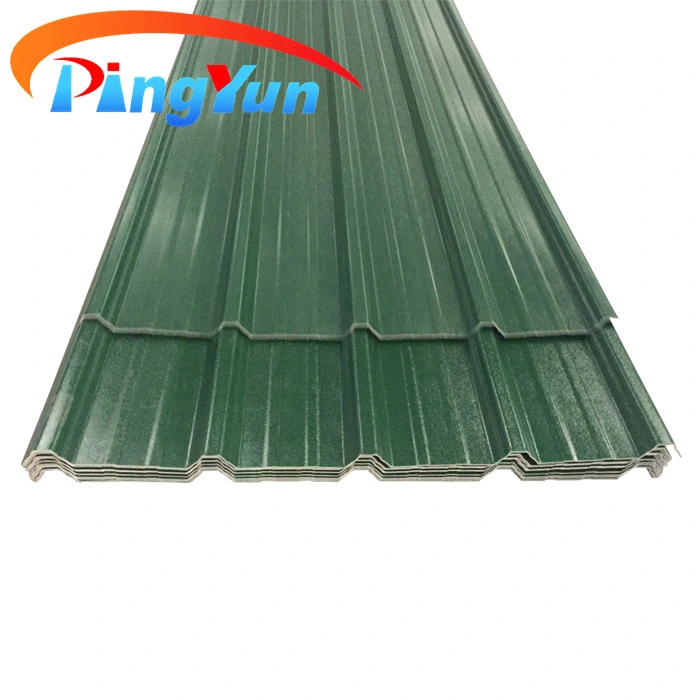 Trapezoidal Style ASA PVC Roofing Sheet PVC Plastic Roof Tile for Farm House