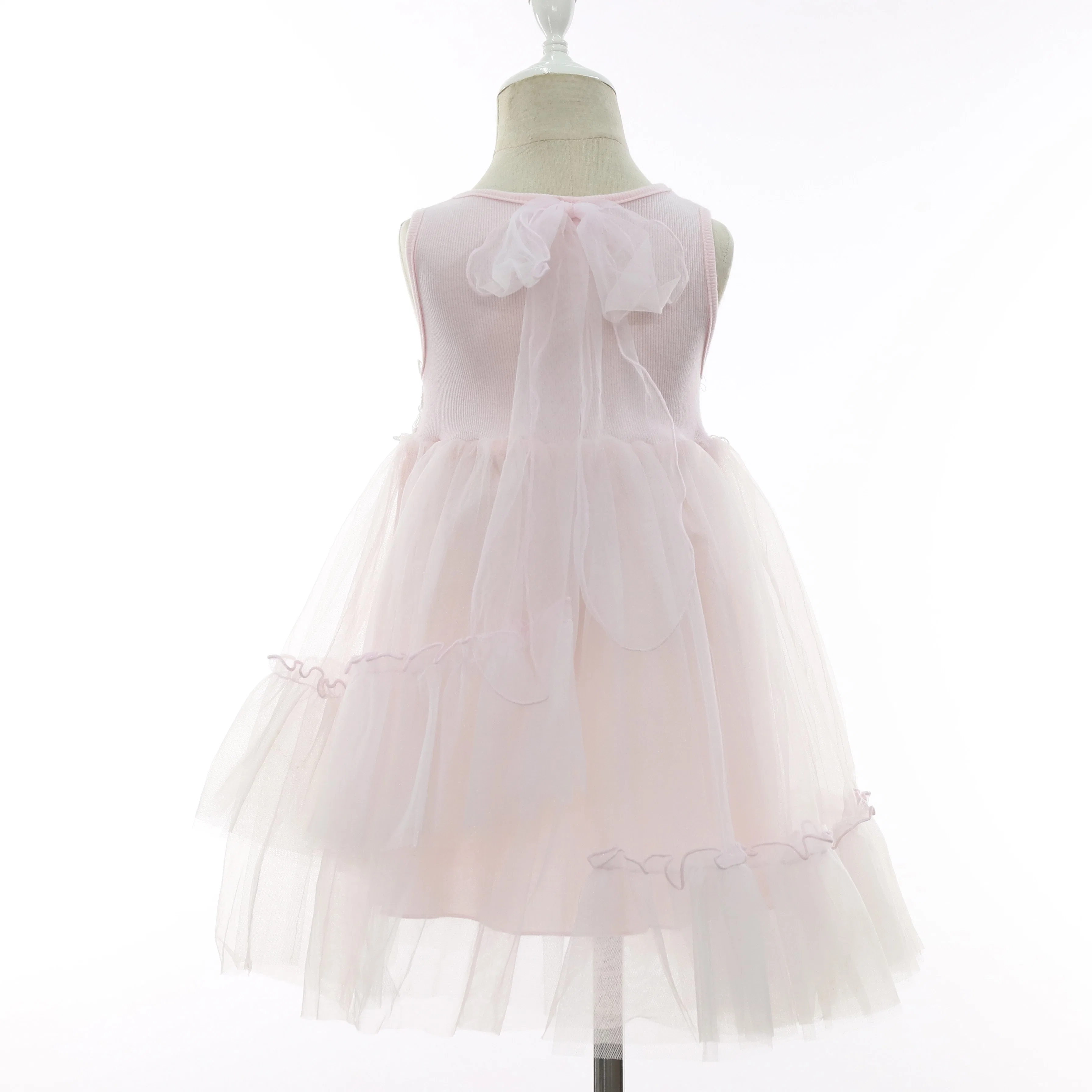 New Spring/Summer Puffy Chiffon Flower Kids Tutu Apparel for Prom Party Girl