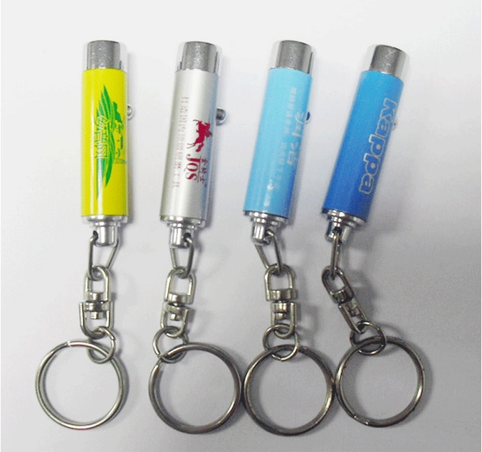 Factory Rapid Customization Flashlight with UV LED Lamp Mini LED Torch Keychain for False Coin Detection