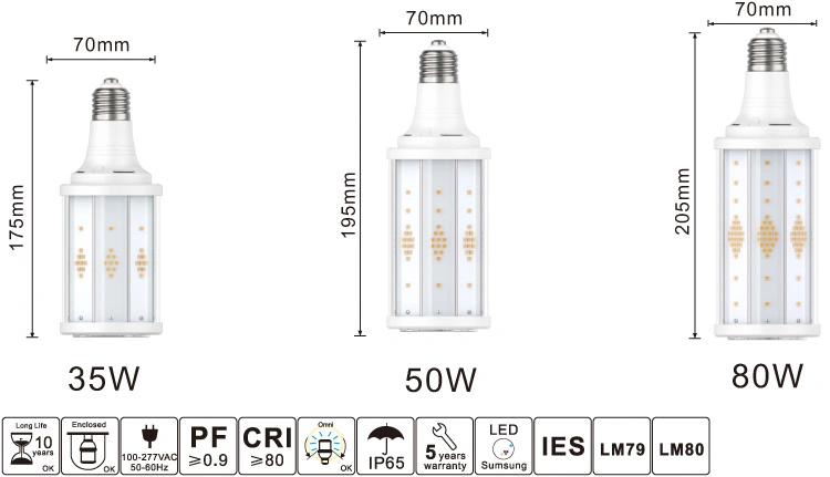 Venda por grosso de poupança de energia inteligentes melhor Watt de energia de alta intensidade de iluminação LED E27 Luz de milho/Luz de LED/Lâmpada