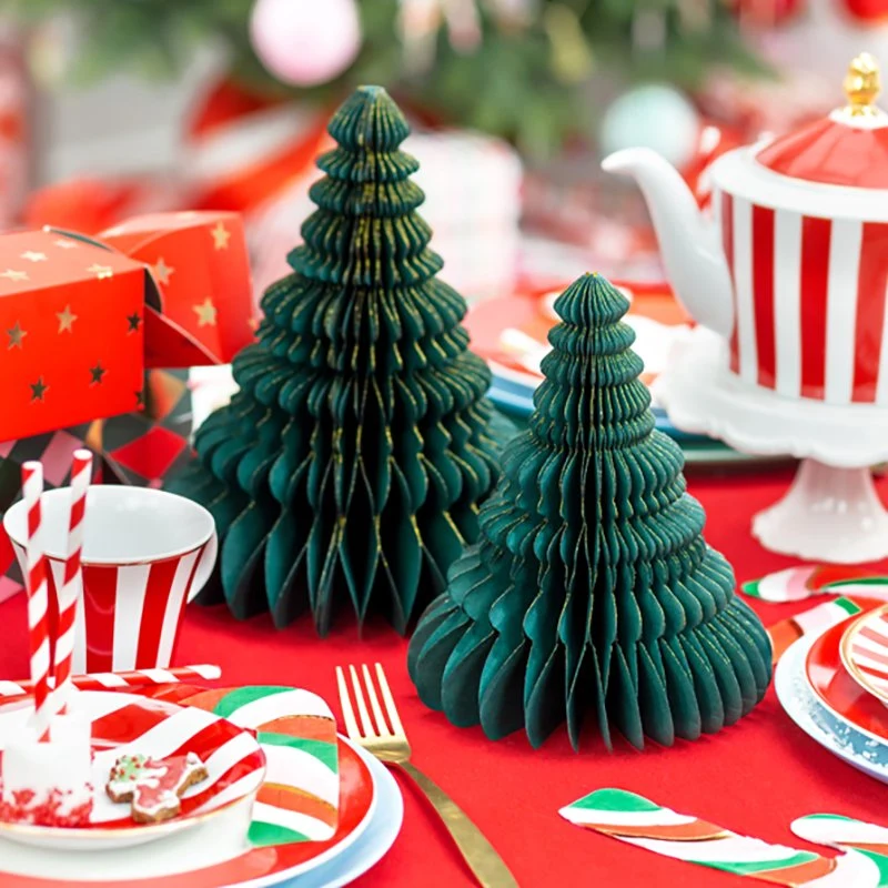 Papier décorations de nid d'abeilles boule en papier pour Noël décoration de maison fenêtre Affichage