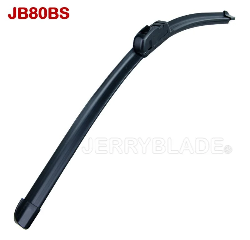 Jb80BS Universal Wiper Blade Hook Wiper Aerodynamic Centric Spoiler Premium Natural Rubber Top Seller Competitive Flat Wiper Cheap Frameless Wiper Beam Blade