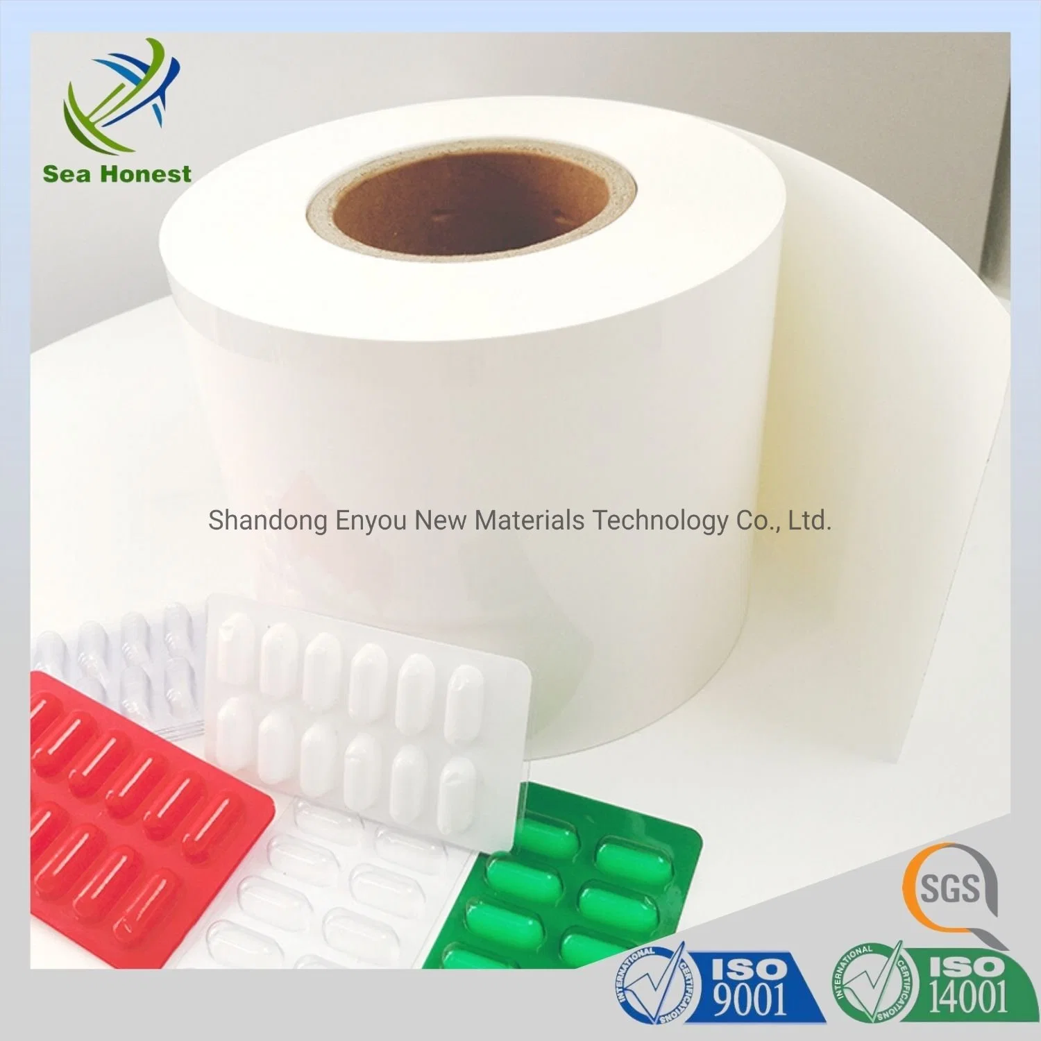 Medical Grade Glossy Milk White PVC Blister Film for Tablets Packaging