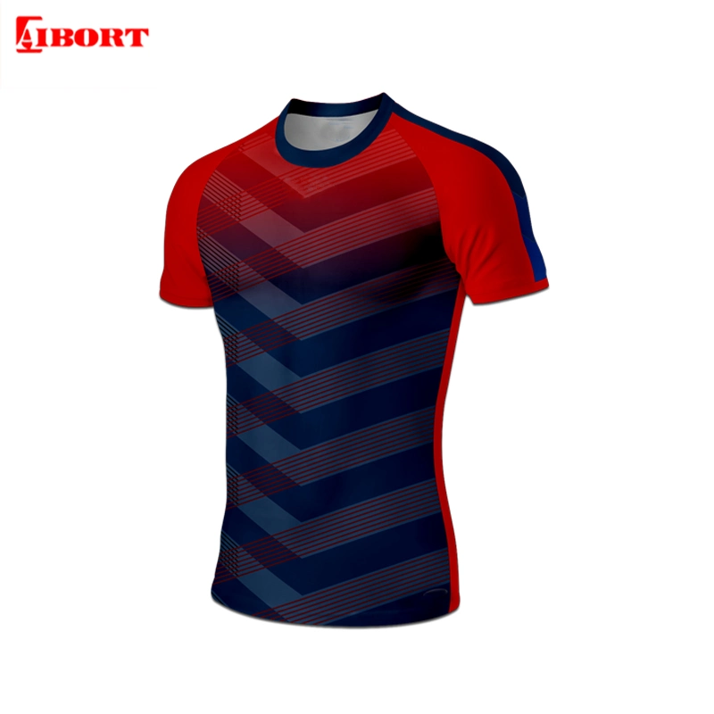 Aibort Sportswear Free Design Wholesale Customized Rugby Jersey Shirt (N-RJ08)