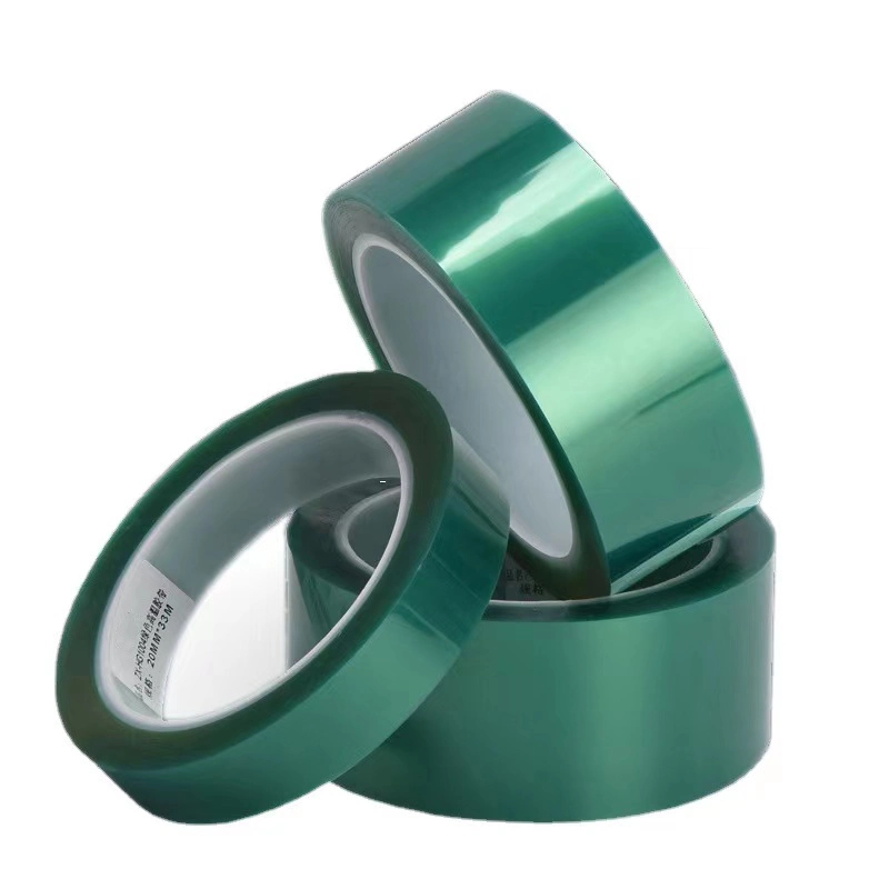 Oil Resistant Green Polyester Electrical Insulating Tape for Wire Splicing and Joint Sealing in Industrial Control Panels