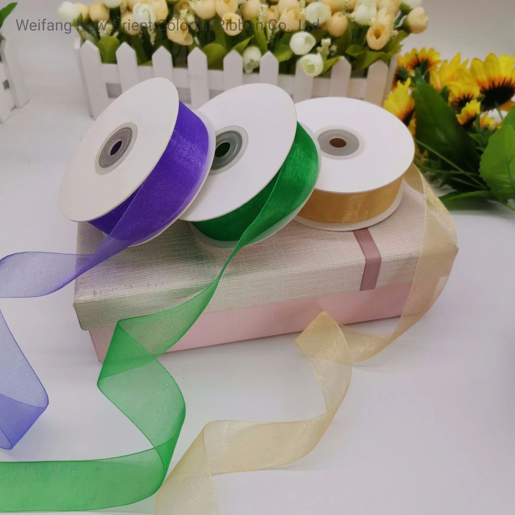 1/8"~4" Colorful Organza Ribbon/Webbing/Lace/Tape for Garments