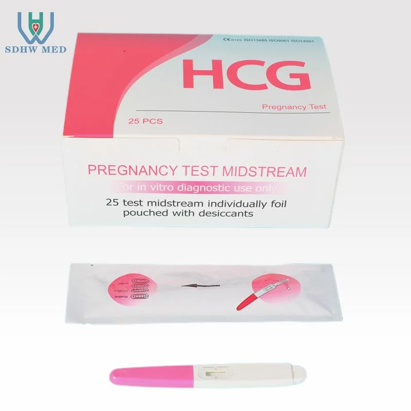 Kit de test rapide Test de grossesse urinaire précoce Midstream