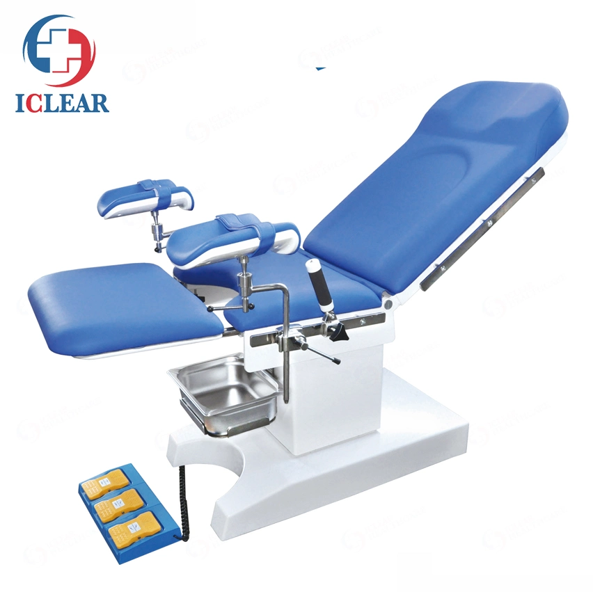 Medical Electric and Hydraulic Gynecological Examination Surgery Delivery Table