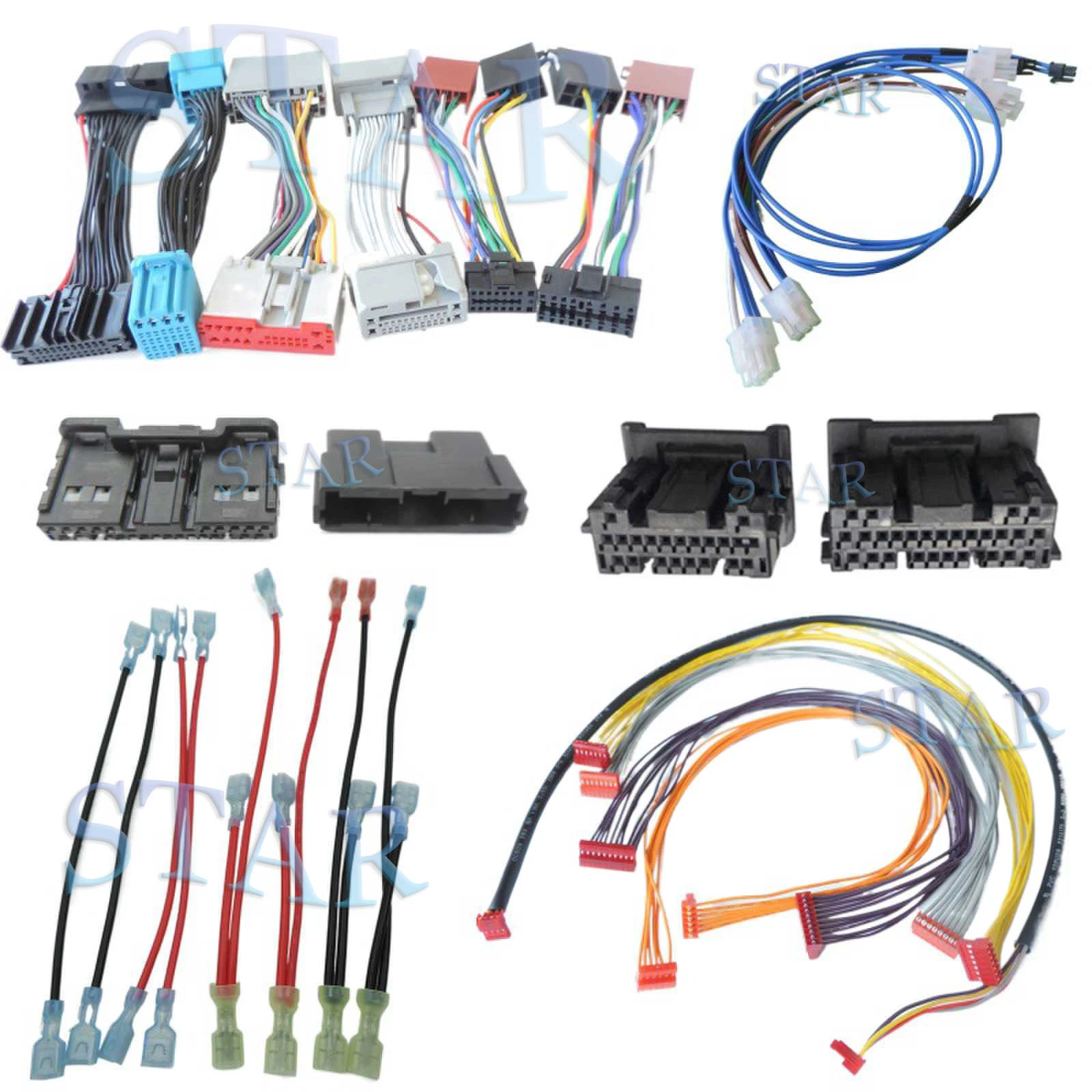 Customized Electric Cable Assembly Motor Wiring Harness Car Auto Engine Wire Harness Terminal Fuel Injector Cable Assembly