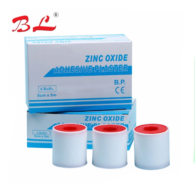 Q57 2.5cm X 5m Zinc Oxide Adhesive Plaster with Plasteric Core and Cover Surgical Tape Manufacturer