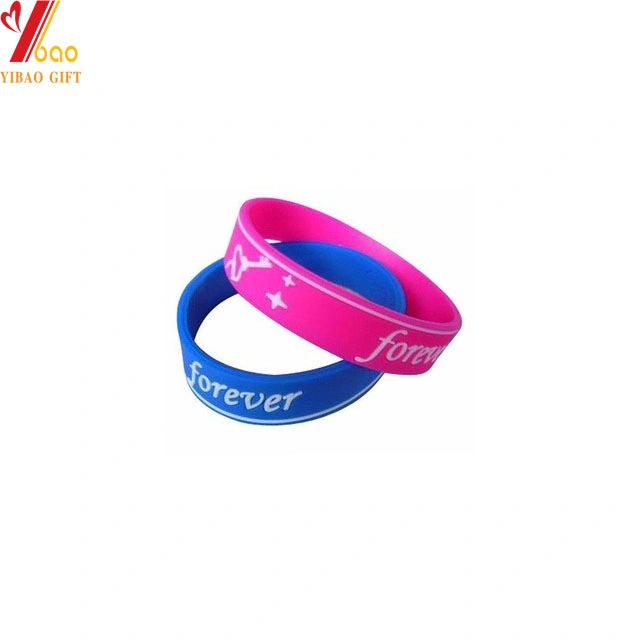 Cheap Custom Printing Logo Silicon Wristband with Cstomized Logo